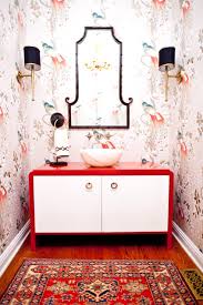 Home > wall lighting > bathroom vanity lights > asian. Red Lacquer Vanity Asian Bathroom Natalie Clayman Interior Design