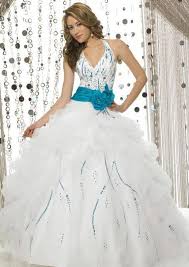 Wedding Dresses With Blue The Halterneck Wedding Blue Dress Silver Teal White Tiffany D Turquoise Wedding Dresses White Prom Dress Evening Dresses Prom