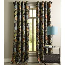Midnight Floral Curtain Curtains Living Room Floral Curtains Kitchen Curtains And Valances