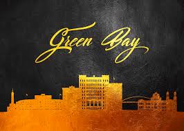 Downtown green bay wisconsin skyline stock photo. Green Bay Wisconsin Gold Skyline Digital Art By Ab Concepts