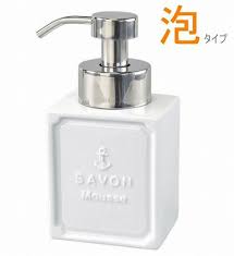 あす楽対応 フランシスマリン francais marine ムースディスペンサー ムースボトル ディスペンサー 泡ポンプ 陶器 ソープボトル ソープケース ハンドソープ サニタリー インテリア雑貨 おしゃれ 洗面所 石鹸のラッピング ソープディスペンサー ディスペンサー