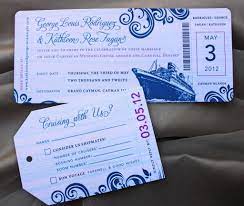 Destination By Emdotzee Designs Cruise Wedding Invitations Boarding Pass Wedding Invitation Cruise Ship Wedding Invitations