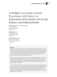 Pdf A Multiple Case Study In Nurse Practitioner Led Clinics