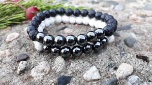 Black And White Relationship Bracelets Black And White Matching Bracelet Love Bracelet Couple Bracelet Long Distance Relationship His And Her Wedding Gifts For Couple Gift For Men Love Bracelets Bracelet Sizes Couple Gifts