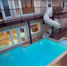 Keely This One S For You And Tom Indoor Pool Outdoor Pool With Slide Indoor Swimming Pools Swimming Pools Indoor Pool