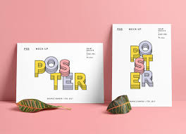 Free Vertical Horizontal A4 Size Poster Mockup Psd Poster Mockup Poster Mockup Psd Design Print Layout