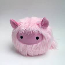 Furry Pink Monster Cute Plush Toy Collectible By Stuffed Silly Cute Stuffed Animals Cute Plush Plush Animals