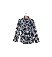Black And White Coat Womens Vintage Plaid Jacket Womens Plaid Coat Black And White Jacket With Images Plaid Coat Women Black And White Jacket Plaid Jacket