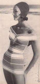 Ultra Glam Knit Bathing Suit By Rose Marie Reid 1958 Costumi Da Bagno D Epoca Costumi Da Bagno Bagno D Epoca