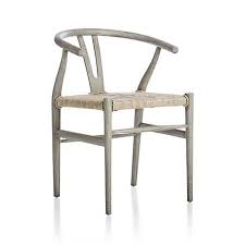 Crescent Black Rush Seat Dining Chair Reviews Crate And Barrel Gray Dining Chairs Dining Chairs Chair