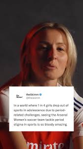 "Every stain should be part of the game." That’s the message behind  @arsenalwfc and Persil’s new campaign challenging taboos around periods in  sports, “so every girl can play