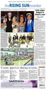 The ohio county news:the rising sun recorder 5 8 14 by Joe Awad