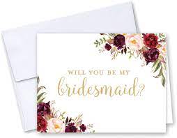 A big day minimergency kit for the wedding. Amazon Com 8 Will You Be My Bridesmaid Cards And 2 Maid Of Honor Cards Bold Floral Bridesmaid Proposal Bridal Party Card Bridesmaid Card Health Personal Care