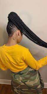 Braided High Ponytail Black Hair Tribe Ponytails are a style that might be old, but they're also gold. black hair tribe