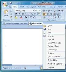How To Add Tabbed Documents To Microsoft Word Excelwordaccessetc How To Add Tabbed Documents To Microso Microsoft Word Lessons Microsoft Word Computer Lessons