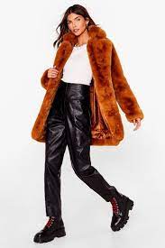 Sanctuarystarry night faux fur jacket. Mid Length Oversized Faux Fur Coat Nasty Gal