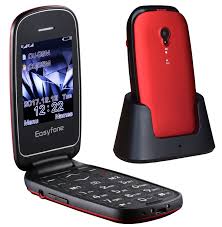 Standard headphone socket (3.5mm) view more details. Easyfone Prime Care Senior Flip Unlocked Cell Phone Sos Button Speed Dial 2 4 Inch Large Screen With Large Keypad And Big Font Dual Sim And Flashlight Quick Switch With Charging Dock Wine Red Buy