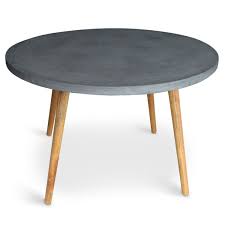 Table Ronde Scandinave Design Effet Beton Gris Fonce Table Ronde Scandinave Salle A Manger Table Ronde Table De Repas Ronde