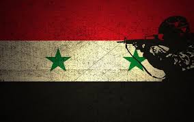 The syrian flag is a horizontal tricolour with two stars. Syria Conflict A Silhouette Of A Soldier On The Grunge Syrian Flag Sponsored Silhouette Conflict Syria Soldier Syria Flag Flag Art Syria Pictures