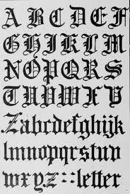 Medieval gothic font with capitals, lowercase and small caps and numbers . A Calligraphy Guide For The Beginners All About Fonts And Alphabets Lettering Alphabet Lettering Tattoo Fonts Alphabet