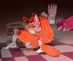 Yaoi pinup foxy (fnaf)+freddy (fnaf)