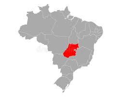Este documento não será enviado pelos correios. Map Of Goias In Brazil Stock Vector Illustration Of Line 167255457