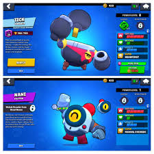 Tick detaches and launches his head. Stats Of Tick And Nani Are The Same So If Those Who Want To Know How She Will Be As Good As Tick But Much More Difficult To Play Brawlstars