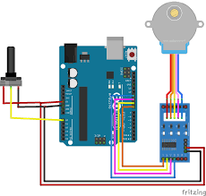 How To Control Stepper Motor Using Potentiometer And Arduino Arduino Stepper Motor Control Arduino Motor Control Arduino Motor