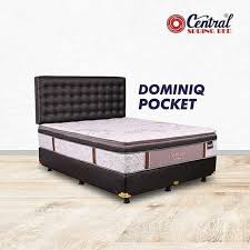 8 merk bed cover yang bagus dan adem dipakai; Uk 160 Full Set Springbed Central Dominiq Pocket Plush Pillowtop Lazada Indonesia