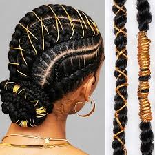 Pre stretched for natural ends, soft, and light weight for ez braiding! Gold Braids Braiding Hair Styling Thin Shimmer Stretechable Braiding Hair Strings 5 Strands African Braid Braided Elastic Cord Braiders Aliexpress