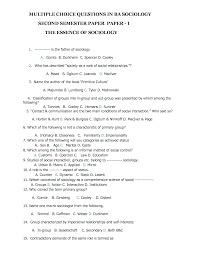 This conflict, known as the space race, saw the emergence of scientific discoveries and new technologies. Solution Multiple Choice Questions In Ba Sociology Studypool