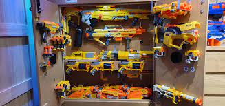 15.03.2021 · nerf gun storage box board made peg board a 3 gun cabinet a a wooden storage a. My Son S Custom Blaster Cabinet With He S Nerf N Strike Blaster Collection Nerf