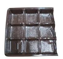 Brown Plastic Candy Divider Tray 9 Cell