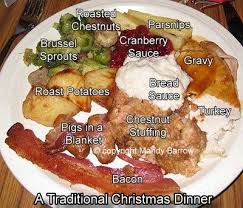 The most common and typical foods eaten in britain include the sandwich, fish and chips, pies like the cornish pasty, trifle and roasts dinners. Christmas Dinner In England English Christmas Dinner Traditional English Christmas Dinner Traditional Christmas Dinner