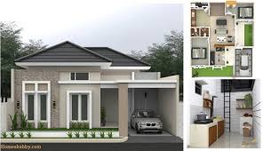 Denah rumah minimalis 1 lantai ukuran 9x14 desain rumah. Desain Dan Denah Rumah Ukuran 10 X 12 M Dengan Konsep Rumah Asri Menonjolkan Taman Teras Rumah Homeshabby Com Design Home Plans Home Decorating And Interior Design