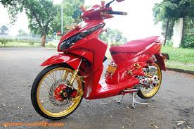 Penulis memiliki banyak sekali koleksi modifikasi mio babylook. Modifikasi Honda Vario Techno 110 2011 Pede Techno Face