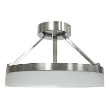 Flowers are a mix of handblown flowers of clear glass with gold inclusions and clear glass. Semi Flush Mount Ceiling Light Integrated Led 10 In X 11 95 In Acrylic Brushed Nickel Sfl11bnk Reno Depot