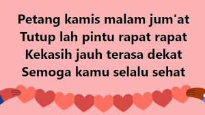 Agar suasana hubungan dengan pacar senantiasa romantis, maka tidak ada salahnya menggunakan pantun lucu. 50 Pantun Hari Kamis Lucu Romantis Buat Kamu Lebih Optimis Yosefpedia Com