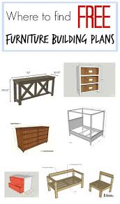 Where To Find Free Furniture Building Plans Diy Furniture Free Furniture Diy Furniture Projects