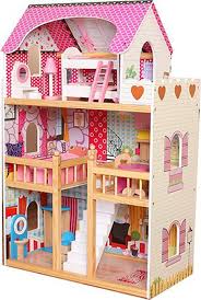 Casa Munecas De Madera Playfunstore
