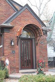 Eyebrow Copper Door Awning In Royal Oaks Mi Copper Awning Door Awnings Residential Awnings