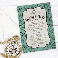 Around The Clock Bridal Shower Invitation Couples Shower Household Shower Custom Invitation Digital Diy Printable Invitation Bridal Shower Invitations Bridal Shower Custom Invitations