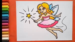 Draw this cute fairy by following this drawing lesson.subscribe: Easy And Simple Fairy Drawing Youtube
