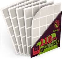 GreenFix Double Sided Mounting Squares 110PCs - Poster Putty for Walls  Removable - Clear Sticky Tack for Wall Hanging - Double