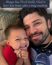 Former Braves catcher enjoying family time