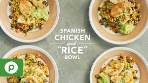 Spanish Chicken And Rice Bowl Recipe Publix Recipes Publix Aprons Recipes Spanish Chicken
