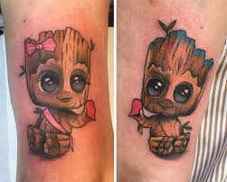 Trece Tattoo Torremolinos Baby Groot Version Nino Y Nina Hechos Por Davilock Gracias Pareja Por La Confianza Facebook