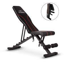 This steel exercise bench includes padded leg rests for ab and dumbbell work. Flybird Adjustable Weight Bench Folding Incline Decline Home Gym Workout Walmart Com Walmart Com