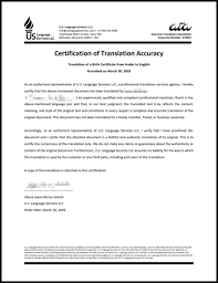 A birth certificate translation is often required for immigration, securing a marriage license, or other legalization purposes. Portuguese Translation Services U S Language Services