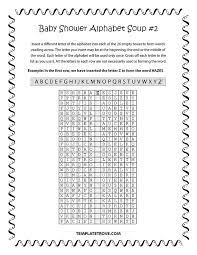 Fun group games for kids and adults are a great way to bring. Printable Baby Shower Alphabet Soup Puzzles